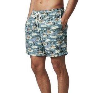 Paisley & Gray 6" Swim Trunks Mens XL Travel Bag Cargo UPF 30+ Swimsuit NEW